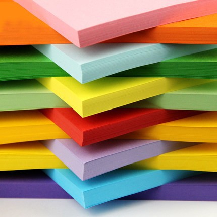 1包包邮A4粉红色打印复印纸80g手工折纸100张多色彩色剪纸幼儿园